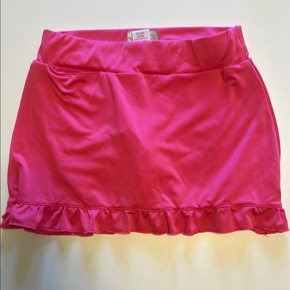 Garb Performance Pink Kids Skort with Ruffle Hem